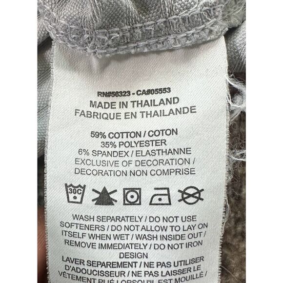 Nike Golf Dri Fit Striped White Grey Polo Shirt Men's Large Dri-Fit Golfing - Picture 8 of 9